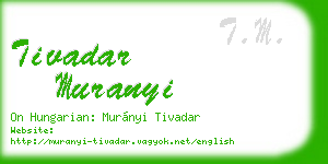 tivadar muranyi business card